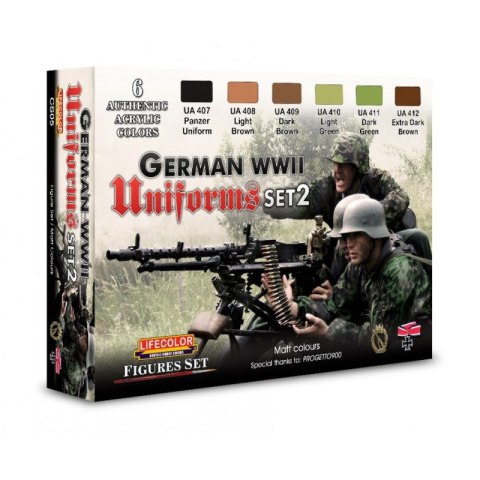 Lifecolor Sets LIFCS05 German Military Uniforms WWII Set n.2