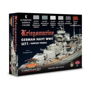 Lifecolor Sets LIFCS09 German WWII Kriegsmarine 1° Camouflage Set