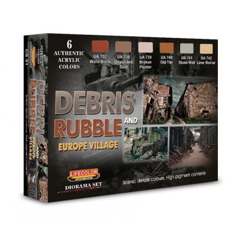 Lifecolor Sets LIFCS31 Debris and Rubble