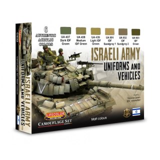 Lifecolor Sets LIFCS32 Israeli Army Vehicles & Uniforms