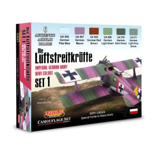 Lifecolor Sets LIFCS57 Imperial German Army WWI Colors Set 1