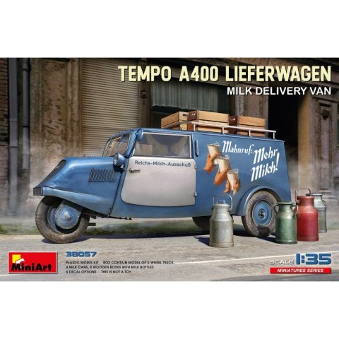 Mini Art 38057 Tempo A400 Lieferwagen Milk Delivery Van Mini Art 38057 Tempo A400 Lieferwagen Milk Delivery Van
