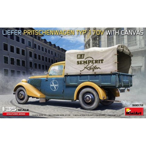 Mini Art 38072 Liefer Pritschenwagen Typ 1 170V With Canvas