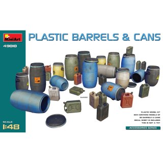 Mini Art 49010 Plastic Barrels & Cans