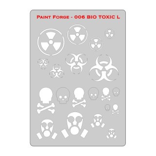 Paint Forge PFST006M Bio Toxic Stencils M