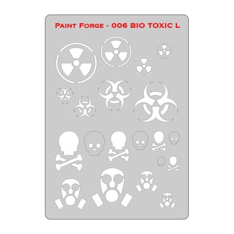 Paint Forge PFST006M Bio Toxic Stencils M Paint Forge PFST006M Bio Toxic Stencils M