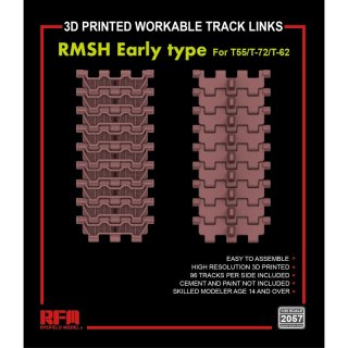 RFM 2057 Workable Track Links RMSH Early Type for T-55/72/62