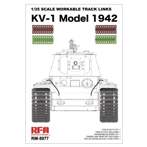 RFM 5077 1/35 Scale Workable Track Links KV-1 Model 1942