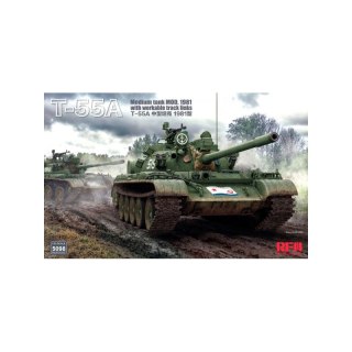 RFM-5098 T-55A Medium Tank Mod. 1981 with Workable Tack Links 1/35