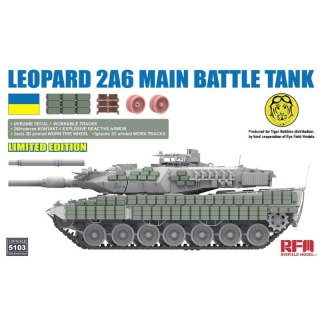 RFM-5103 Leopard 2A6 Main Battle Tank Limited Edition 1/35