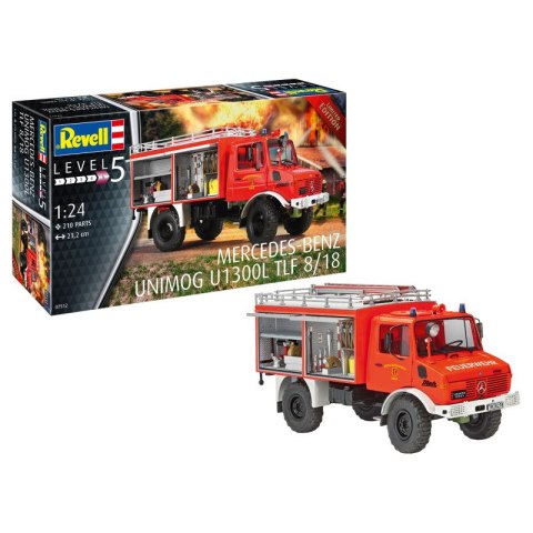 Revell 07512 1/24 Mercedes-Benz Unimog U1300L TLF 8/18 Revell 07512 1/24 Mercedes-Benz Unimog U1300L TLF 8/18