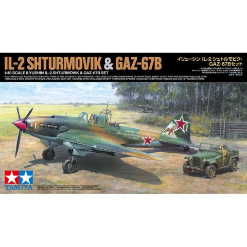 Tamiya 25212 1/48 Ilyushin IL-2 Shturmovik & GAZ-67B Set