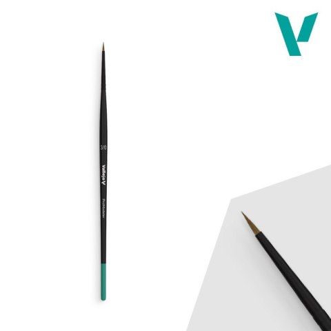 Vallejo B01030 Brush - Pro Modeler - Nat. Hair Round No. 3/0 Vallejo B01030 Brush - Pro Modeler - Nat. Hair Round No. 3/0