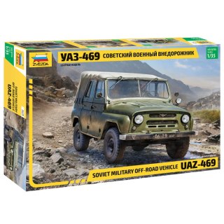 Zvezda 3629 UAZ-469 Soviet Military Off-Road Vehicle 1/35