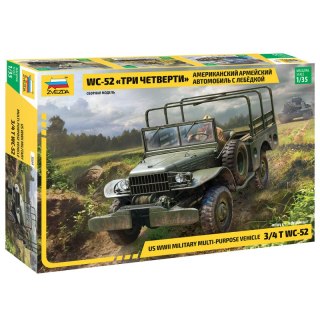 Zvezda 3664 3/4T WC-52 US WWII Military Multi-Purpose Vehicle