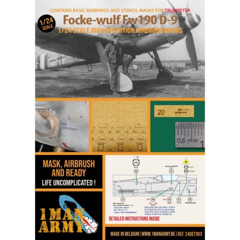 1 Man Army 24DET003 Focke-Wulf Fw190 D-9 for Trumpeter