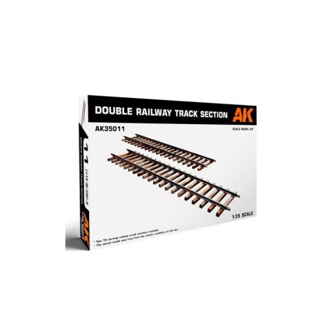 AK Interactive 35011 Double Railway Track Section AK Interactive 35011 Double Railway Track Section