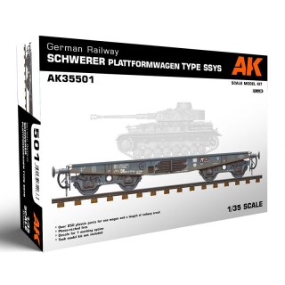 AK Interactive 35501 German Railway Schwerer Plattformwagen Type SSYS