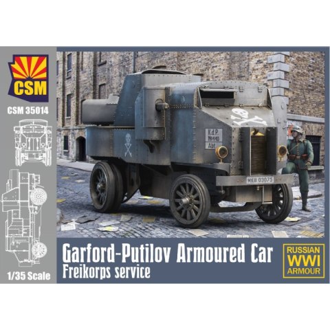 Copper State Models 35014 Garford-Putilov Armoured Car Freikorps Service Russian WWI Armour