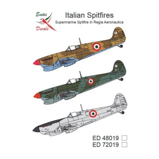 Exotic Decals 48019 Italian Spitfires Supermarine Spitfire in Regia Aeronautica