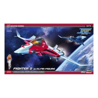 Hasegawa 64775 Crusher Joe Fighter 2 w/Alfin Figure