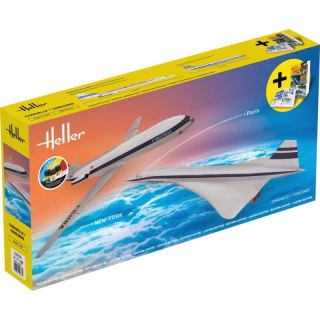 Heller 52333 Starter Set - Caravelle + Concorde 1/100