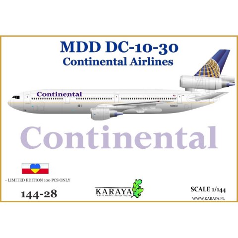 Karaya D144-28 MDD DC-10-30 Continental Airlines