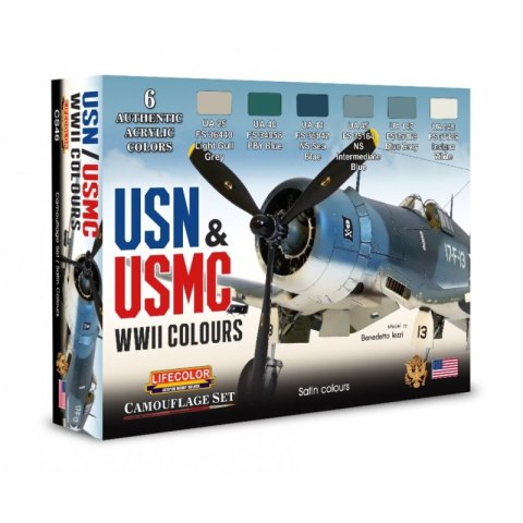 Lifecolor Sets LIFCS46 USN & USMC WWII Colors