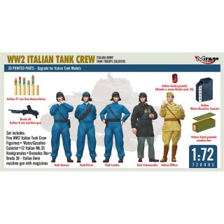 Mirage 720005 WW2 Italian Tank Crew
