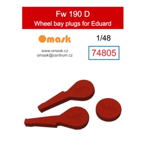 Omask 74805 1/48 Fw 190 D Wheel Bay Plugs (for Eduard)