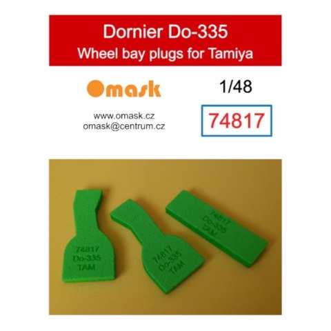 Omask 74817 1/48 Dornier Do-335 Wheel Bay Plugs (for Tamiya)