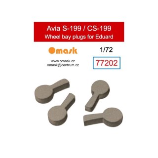 Omask OMK77202 1/72 Avia S-199 / CS-199 Wheel Bay Plugs (for Eduard)