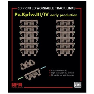 RFM-2013 Workable Track Links for Pz.Kpfw. III/IV Early Production