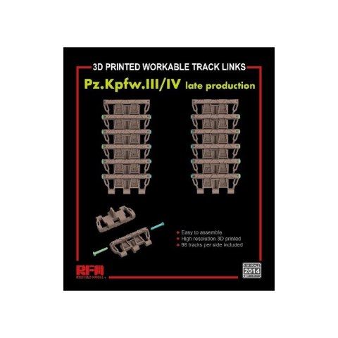 RFM-2014 Workable Track Links for Pz.Kpfw. III/IV Late Production RFM-2014 Workable Track Links for Pz.Kpfw. III/IV Late Production
