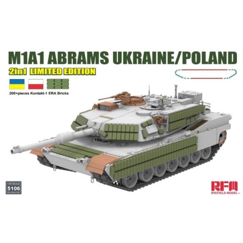 RFM-5106 1/35 M1A1 Abrams Ukraine / Poland 2 in 1 Limited Edition