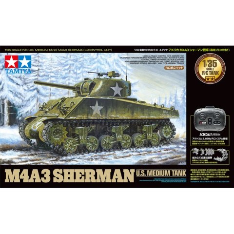 Tamiya 48217 1/35 U.S. Medium Tank M4A3 Sherman (w/Control Unit)