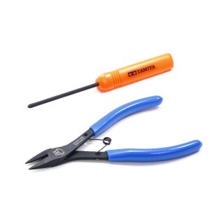 Tamiya 74158 Mini 4WD Tools (Side Cutters, (+) Screwdriver)