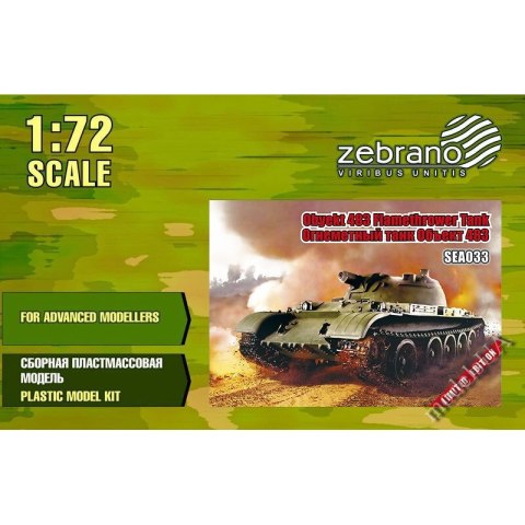 Zebrano SEA033 Obyekt 483 Flamethrower Tank Zebrano SEA033 Obyekt 483 Flamethrower Tank