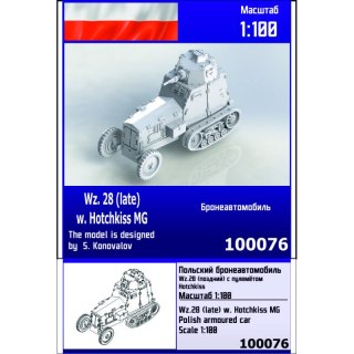 Zebrano Z100-076 Wz.28 (late) w. Hotchkiss MG