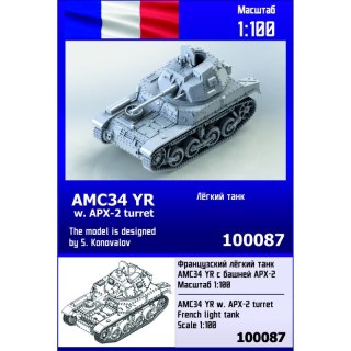 Zebrano Z100-087 AMC34 YR w. APX-2 turret