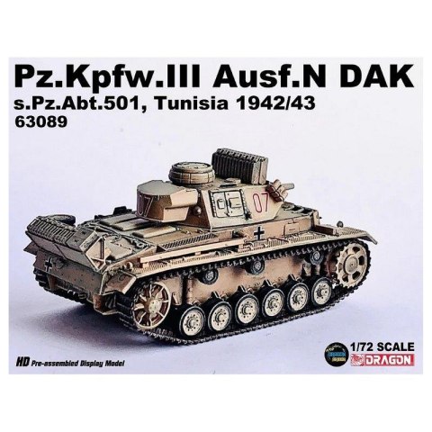 Dragon Armor 63089 Pz.Kpfw. III Ausf. N DAK Tunisia 1942/43