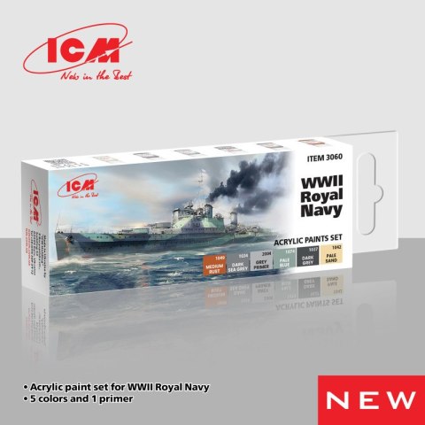 ICM 3060 Acrylic Paints Set WWII Royal Navy