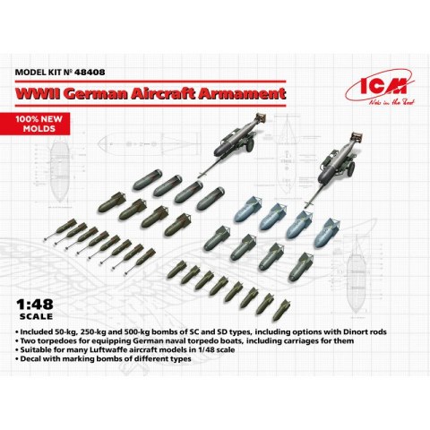 ICM 48408 WWII German Aircraft Armament