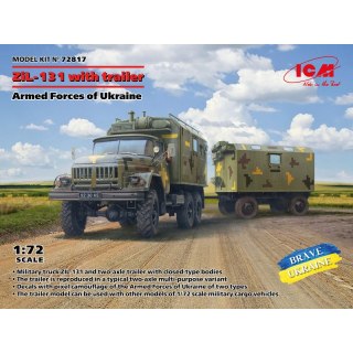 ICM 72817 ZiL-131 with Trailer Armed Forces of Ukraine