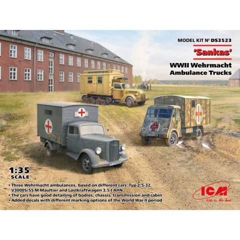 ICM DS3523 'Sankas' WWII Wehrmacht Ambulance Truck