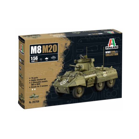 Italeri 25759 1/56 M8 M20 Italeri 25759 1/56 M8 M20