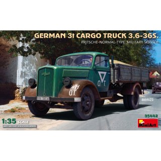 Mini Art 35442 German 3t Cargo Truck 3,6-36S. Pritsche Normal Type