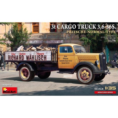 Mini Art 38079 3t Cargo Truck 3,6-36S. Pritsche-Normal-Type