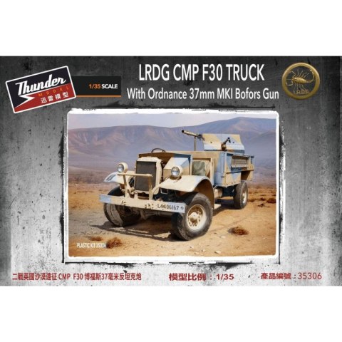 Thunder Model 35306 LRDG CMP F30 Truck With Ordnance 37 mm MKI Bofors Gun