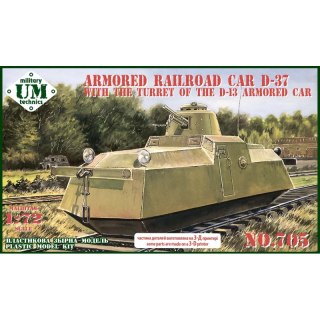 UMMT 705 Armored Railroad Car D-37 with The Turret of The D-13 Armored Car